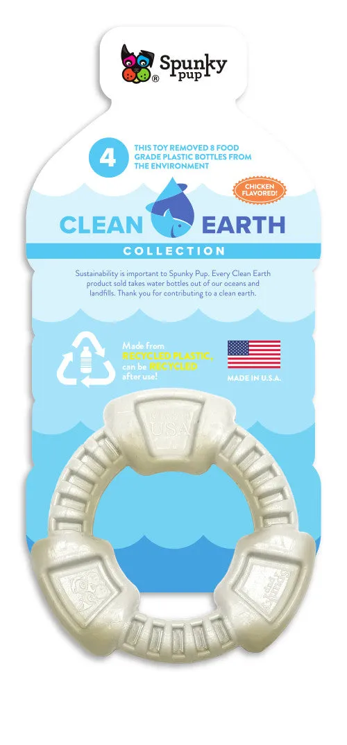 Spunky Pup Clean Earth Bone tuggben kycklingsmak